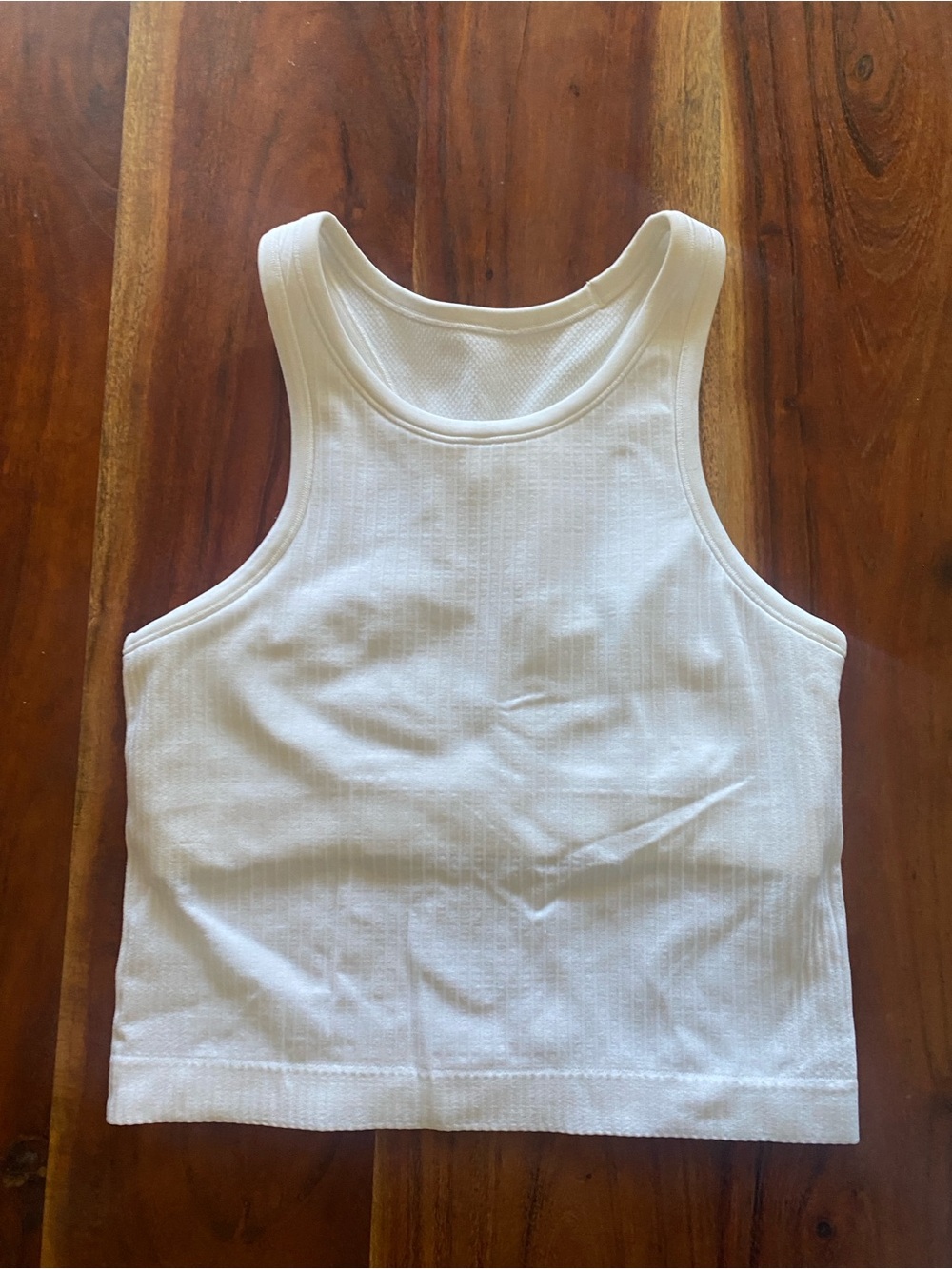 Lululemon Ebb to Street Tank Crop Ribbed - White - Size 2